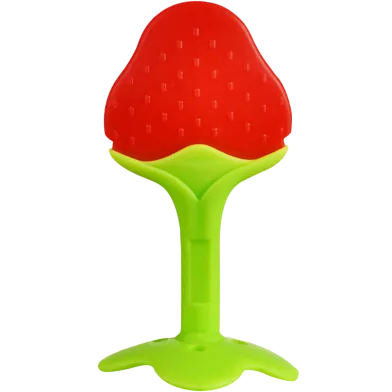 Strawberry Baby Silicone Hand Teether/Pacifiers CN -1Pc - Rokomari product